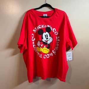 NWT Disney Mickey and co red 3x t shirt